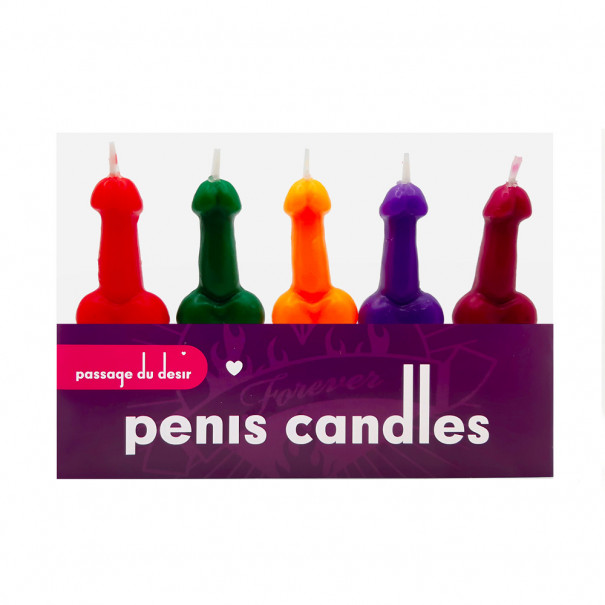Penis Candles : 5 mini bougies zizi