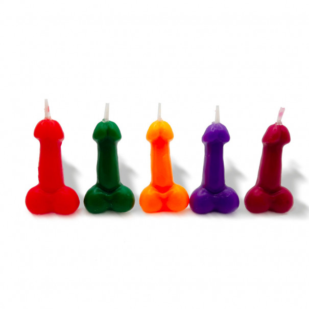 Penis Candles : 5 mini bougies zizi
